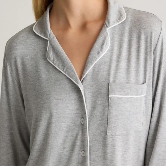 Quince Light Gray  Bamboo Women's Pajama Set size XS - Picture 5 of 9